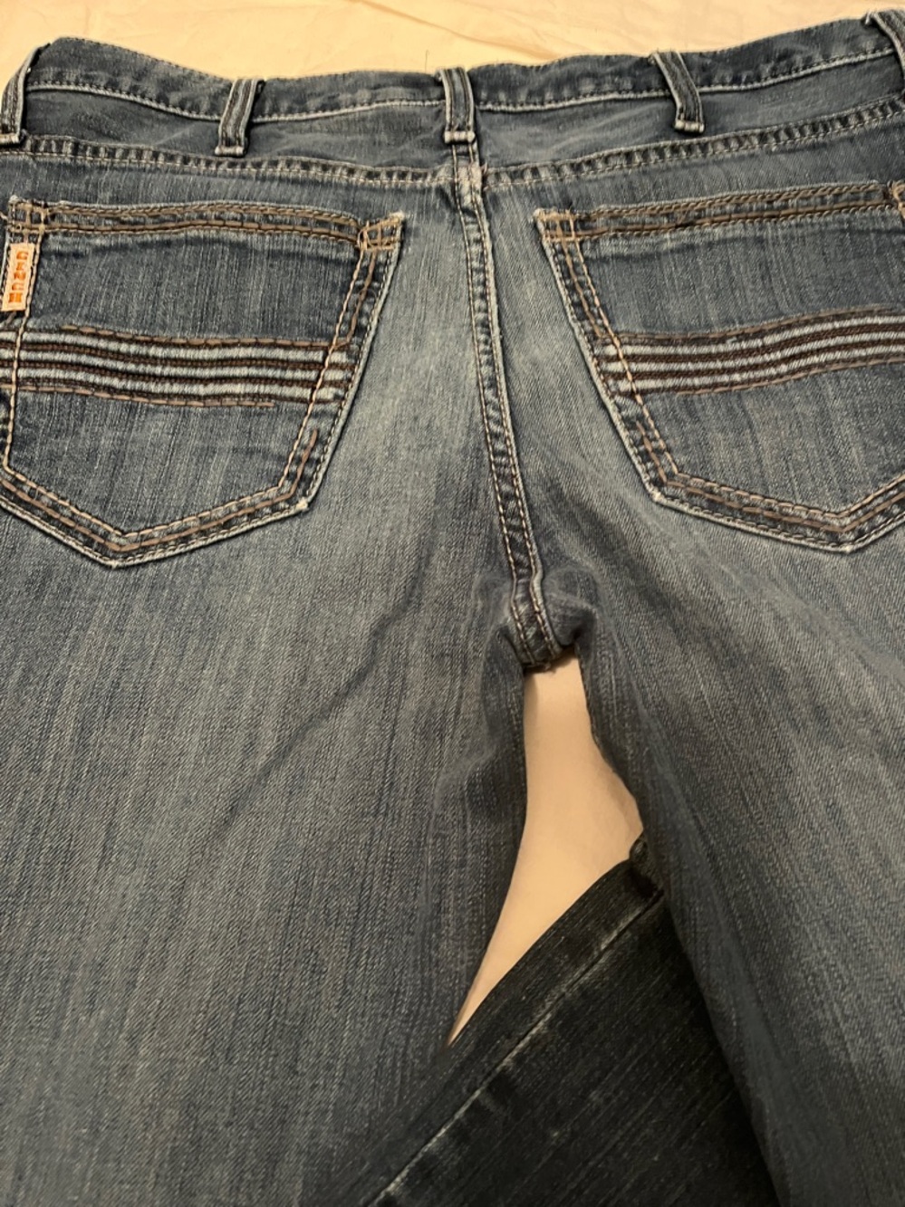 Cinch Ian Mens  Boot Cut Jeans in Light Blue Wash
Size 36x36 - Picture 7 of 8